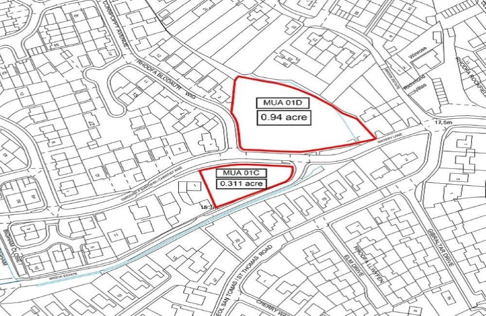 Watery Ln, Monmouth à vendre Plan de site- Image 1 de 3