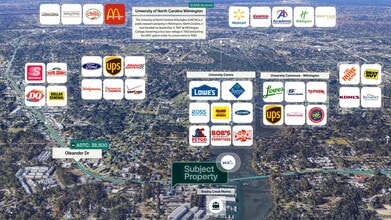 6324 Oleander Dr, Wilmington, NC - AERIAL map view