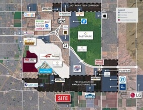 8817 E Pecos Rd, Mesa, AZ - AERIAL  map view