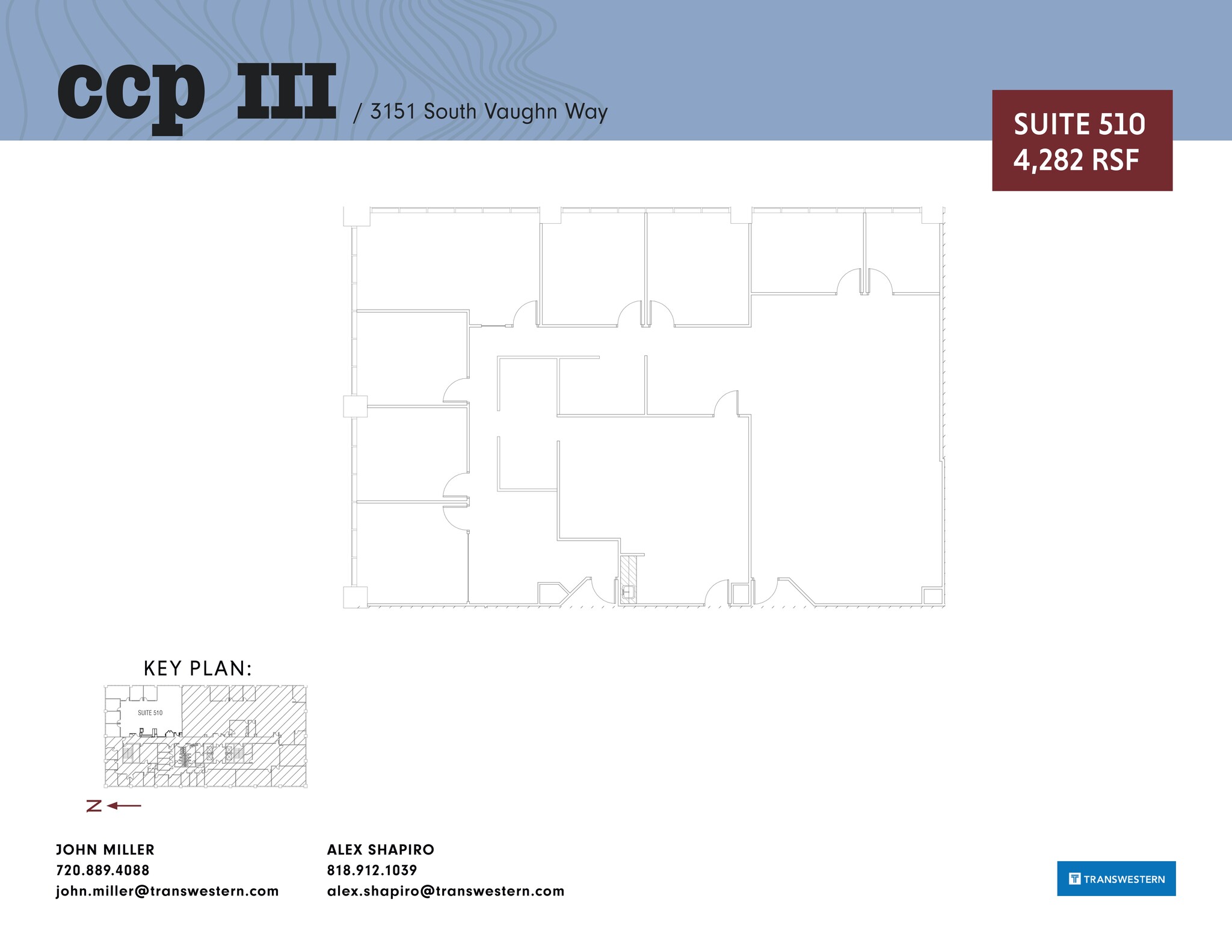 3131 S Vaughn Way, Aurora, CO à louer Plan de site- Image 1 de 1