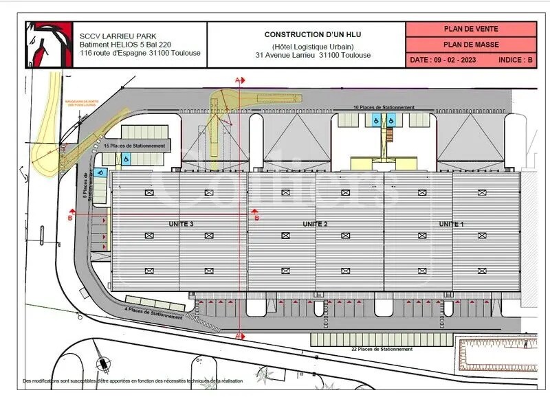 31 Avenue De Larrieu, Toulouse for lease - Site Plan - Image 3 of 5