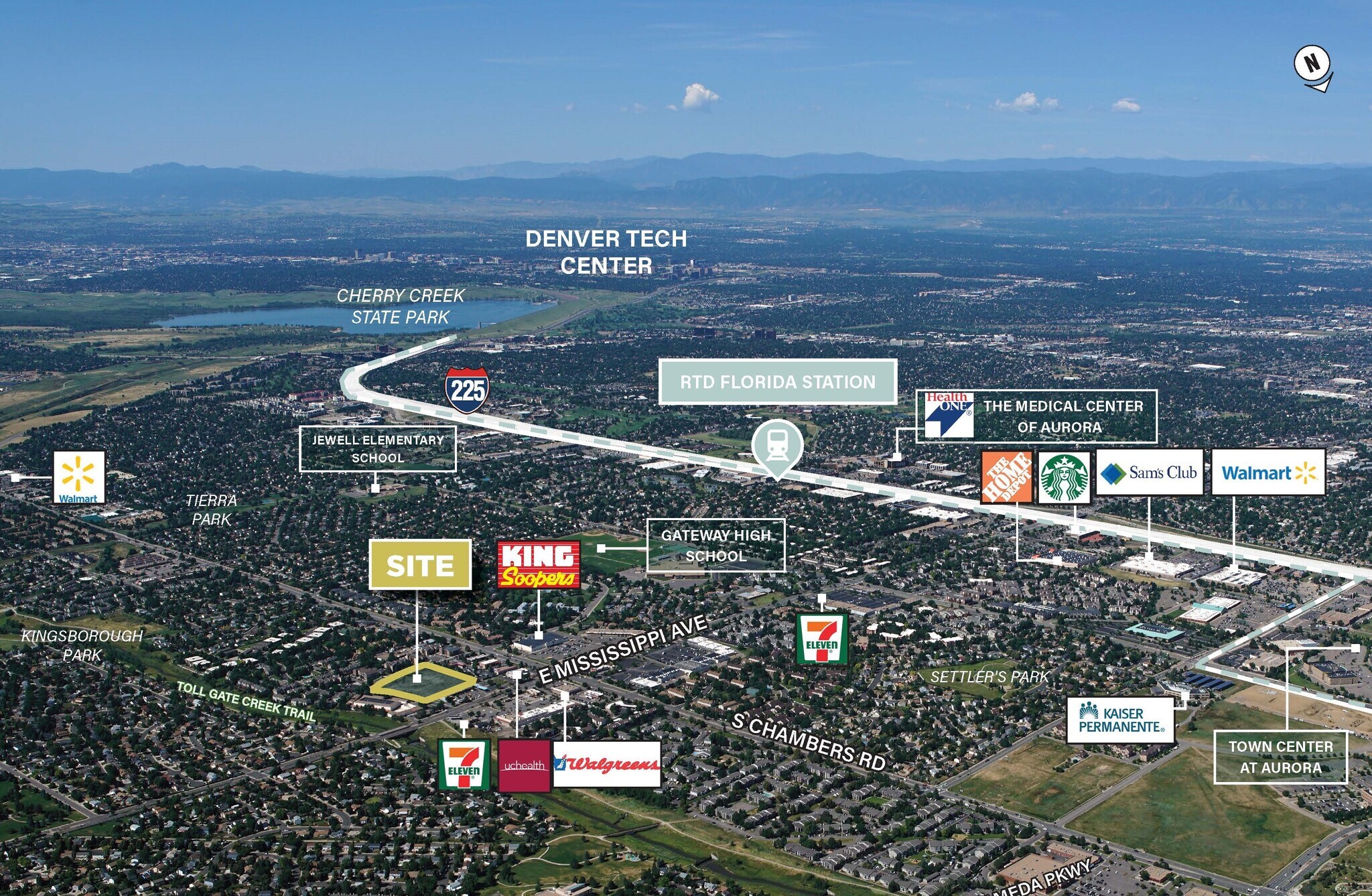 NWC E. Arizona & S. Idalia St ave, Aurora, CO for sale Aerial- Image 1 of 2