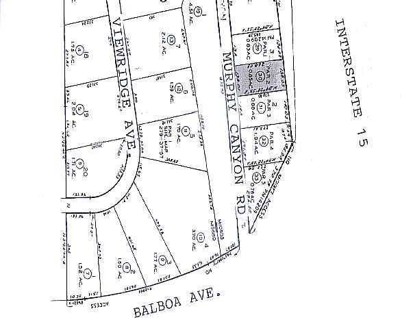 4545 Murphy Canyon Rd, San Diego, CA for lease - Plat Map - Image 2 of 10