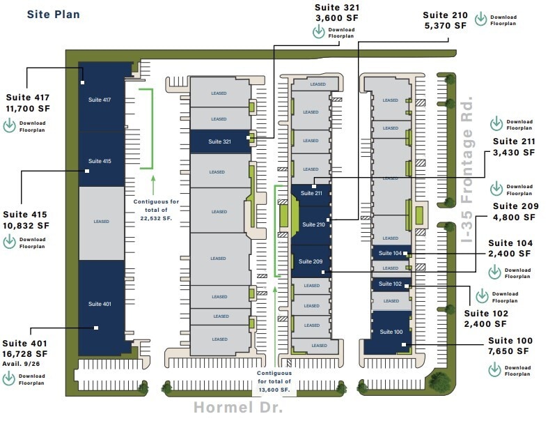 3453 IH-35 N, San Antonio, TX à louer Plan d’étage- Image 1 de 1