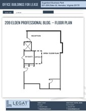 209 Elden St, Herndon, VA for lease Floor Plan- Image 1 of 1