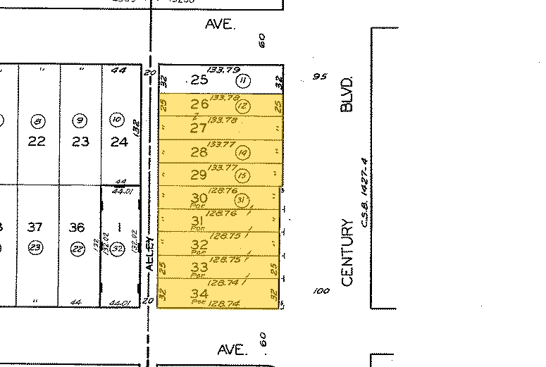 4747 W Century Blvd, Inglewood, CA for lease - Plat Map - Image 2 of 19