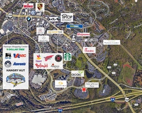 630 Peter Jefferson Pky, Charlottesville, VA - AERIAL  map view