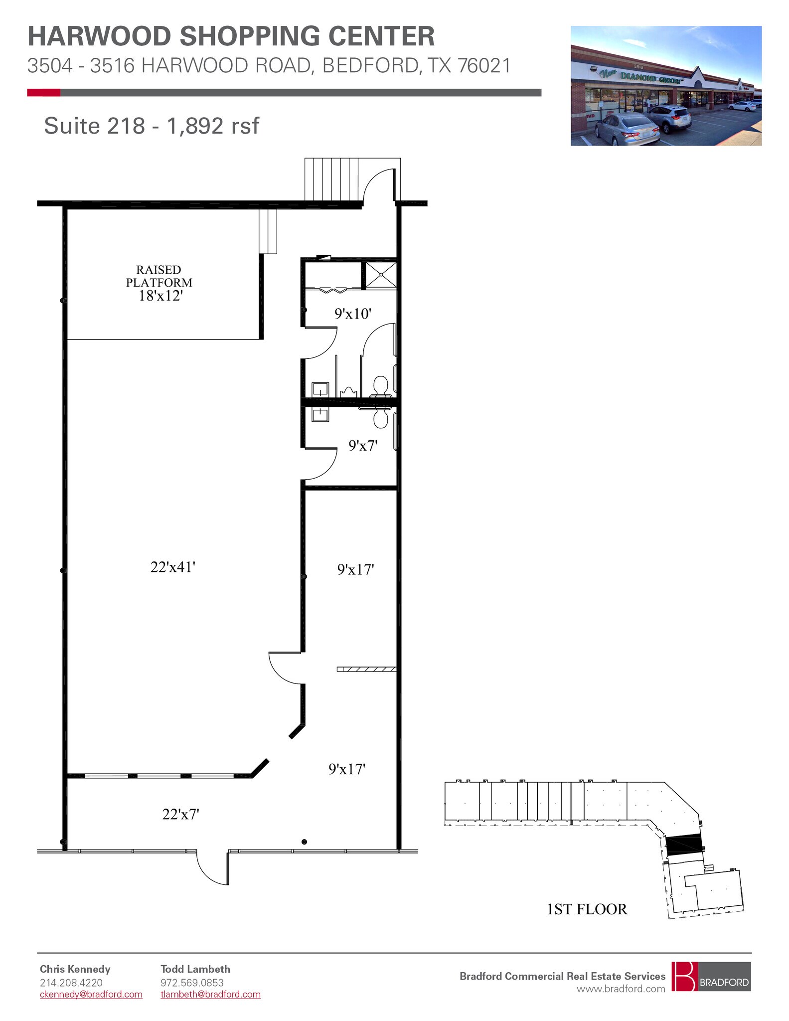 3504-3508 Harwood Rd, Bedford, TX for lease Interior Photo- Image 1 of 1