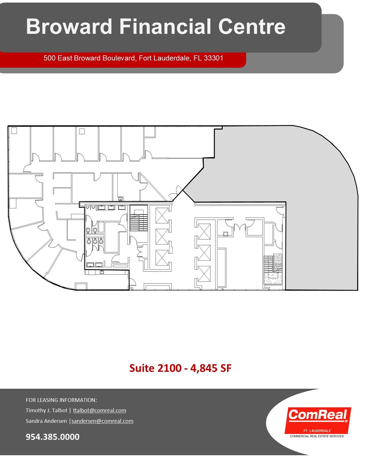 500 E Broward Blvd, Fort Lauderdale, FL for lease Floor Plan- Image 1 of 1