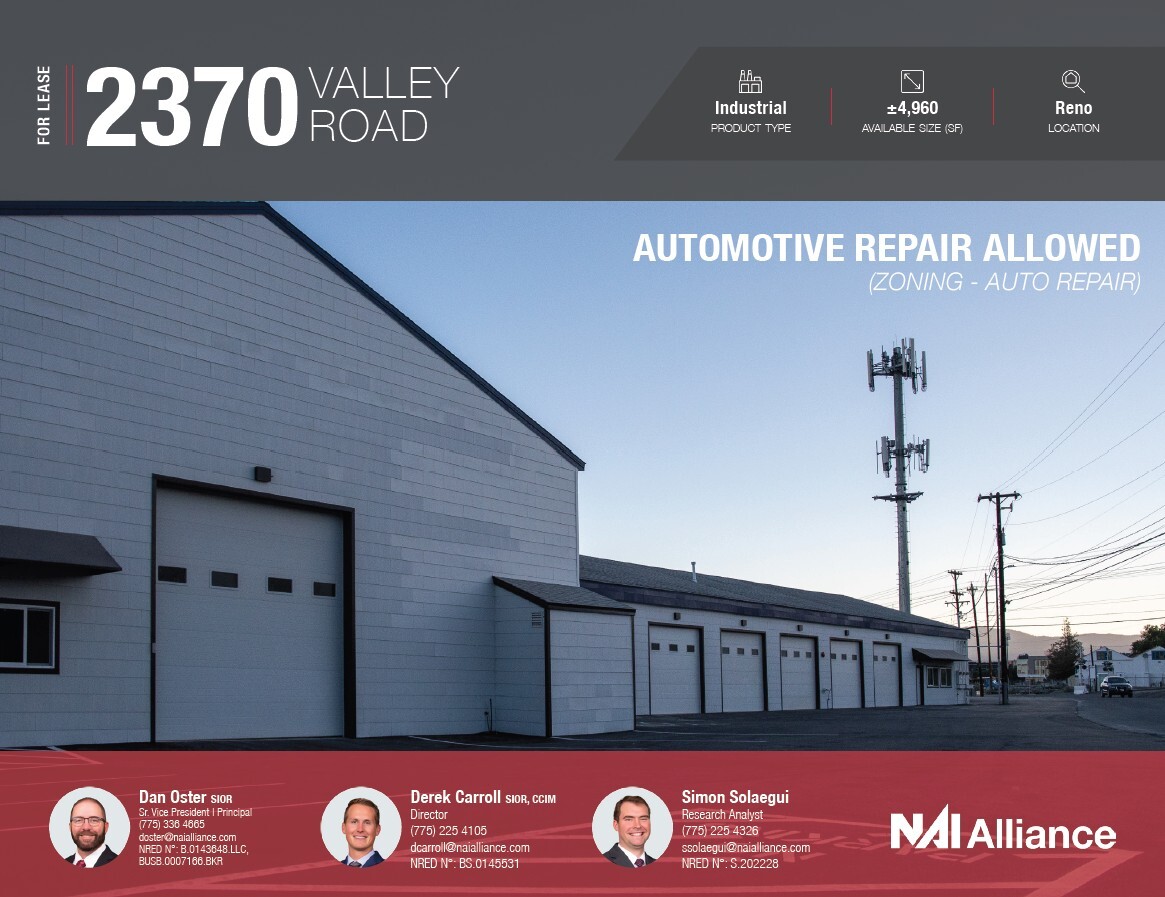2370 Valley Rd, Reno, NV for lease Building Photo- Image 1 of 8