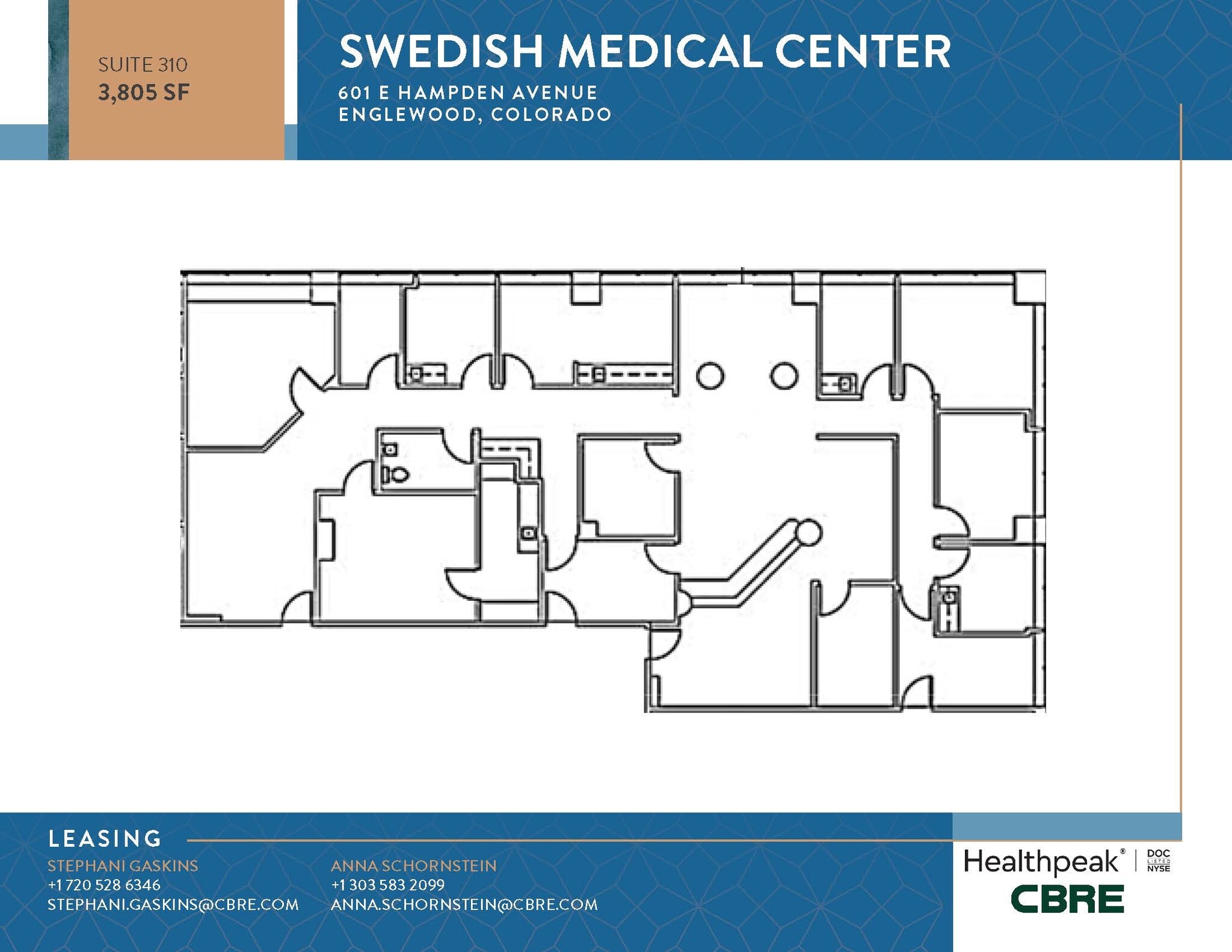 701 E Hampden Ave, Englewood, CO for lease Floor Plan- Image 1 of 1