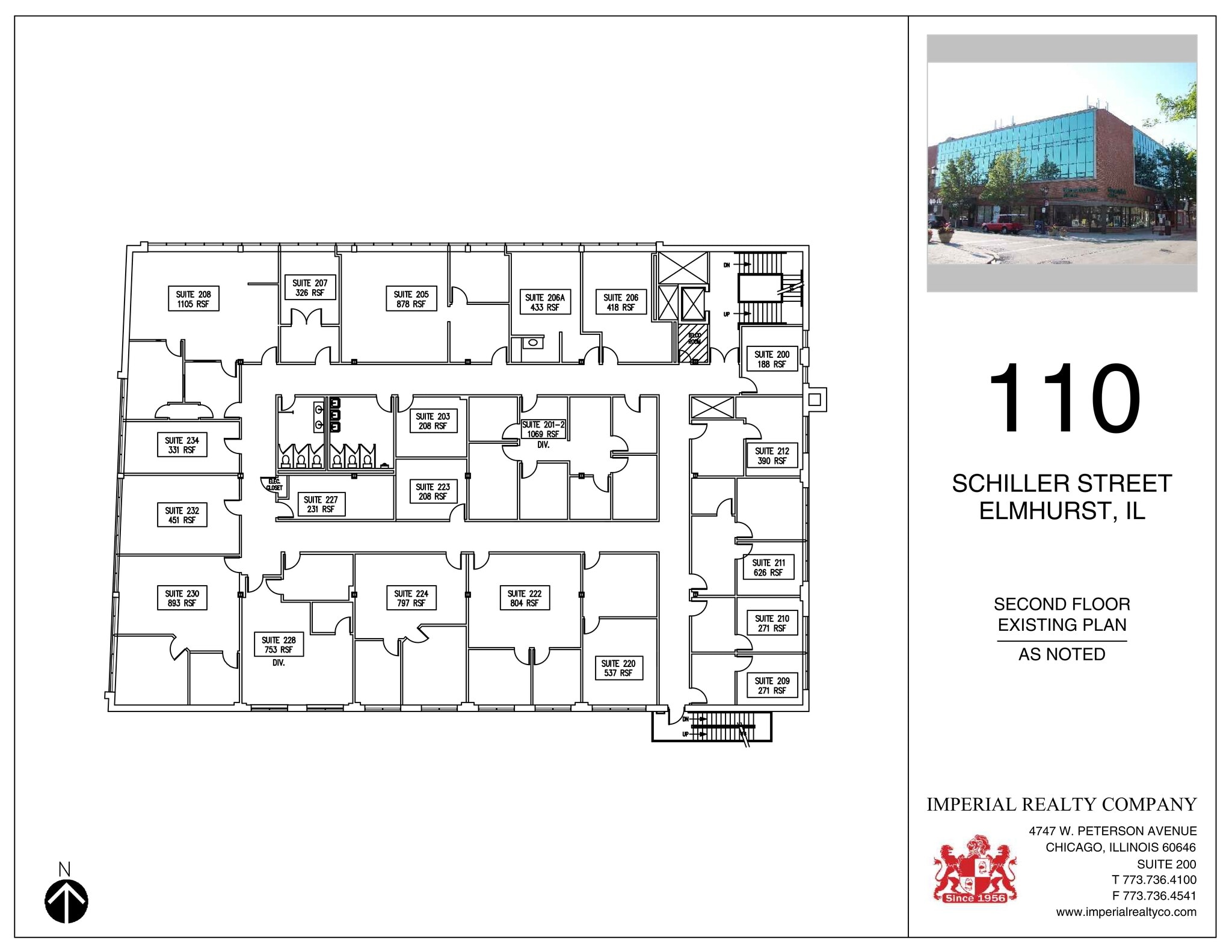 110 E Schiller St, Elmhurst, IL for lease Site Plan- Image 1 of 3