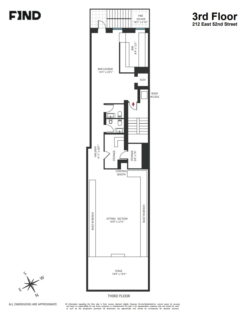 212 E 52nd St, New York, NY à louer Plan d’étage- Image 1 de 8