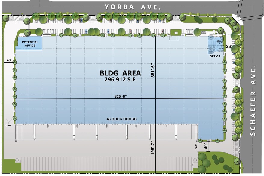 13610 Yorba Ave, Chino, CA à louer - Plan de site - Image 2 de 3