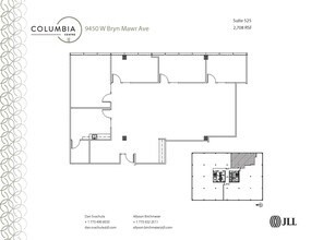 9450 W Bryn Mawr Ave, Rosemont, IL for lease Floor Plan- Image 1 of 2