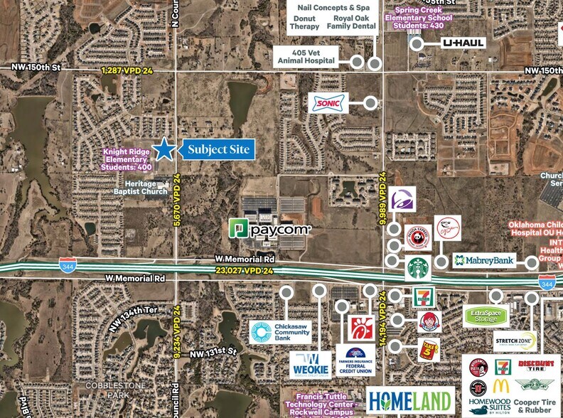 N Council Rd, Oklahoma City, OK à vendre - Aérien - Image 2 de 4
