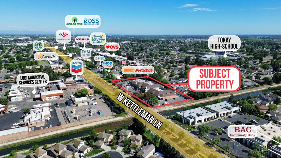 1420 W Kettleman Ln, Lodi, CA à louer - Aérien - Image 3 de 17
