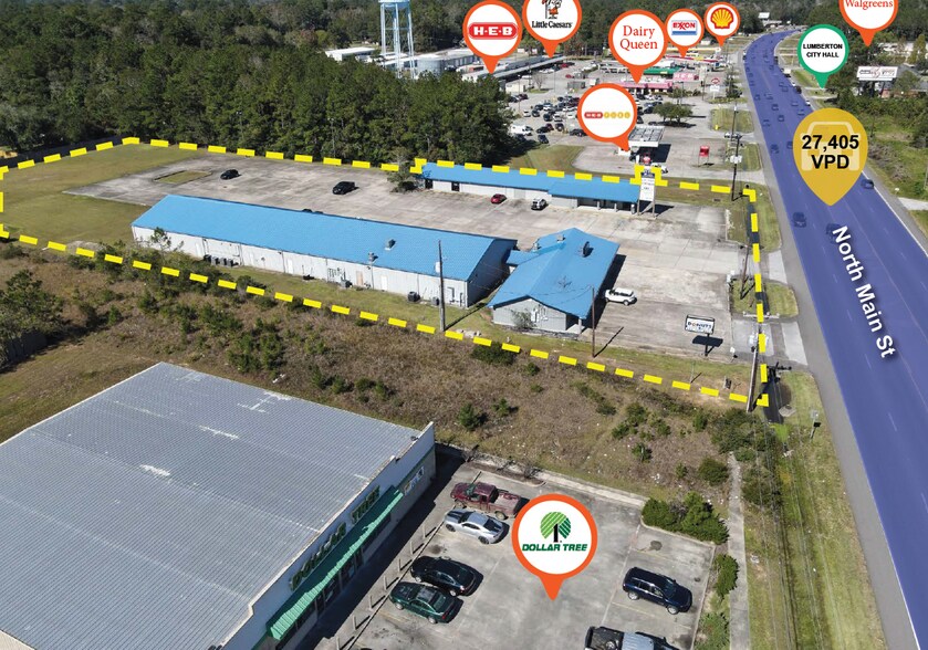 727-801 N Main St, Lumberton, TX à louer - Aérien - Image 2 de 5