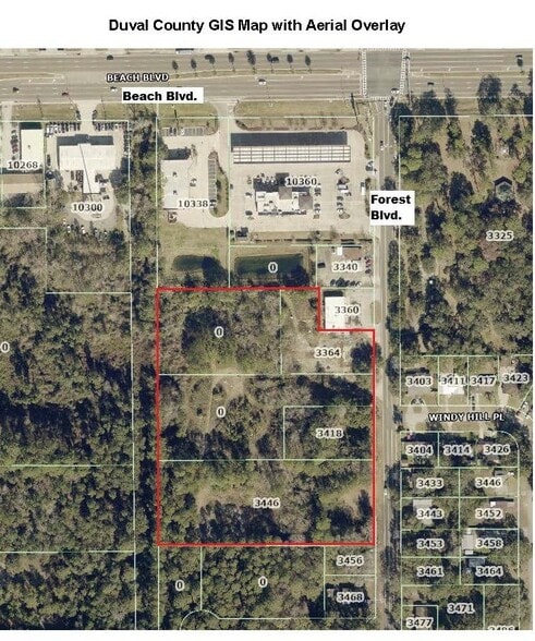 3446 Forest Blvd, Jacksonville, FL for sale - Aerial - Image 2 of 5