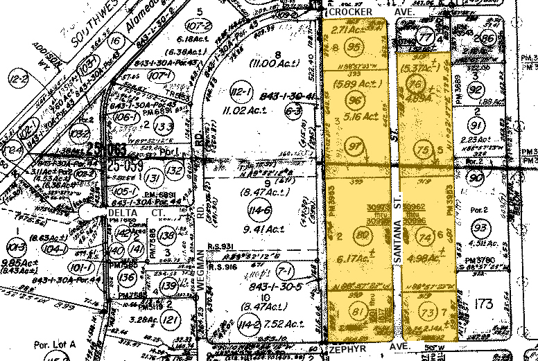 1495-1497 Zephyr Ave, Hayward, CA for lease - Plat Map - Image 2 of 3