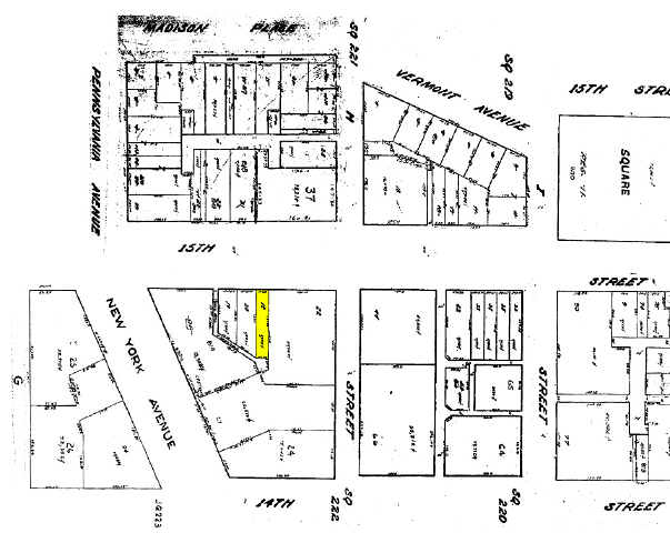 729 15th St NW, Washington, DC à vendre - Plan cadastral - Image 2 de 4