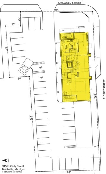 345 E Cady St, Northville, MI for sale - Site Plan - Image 2 of 2