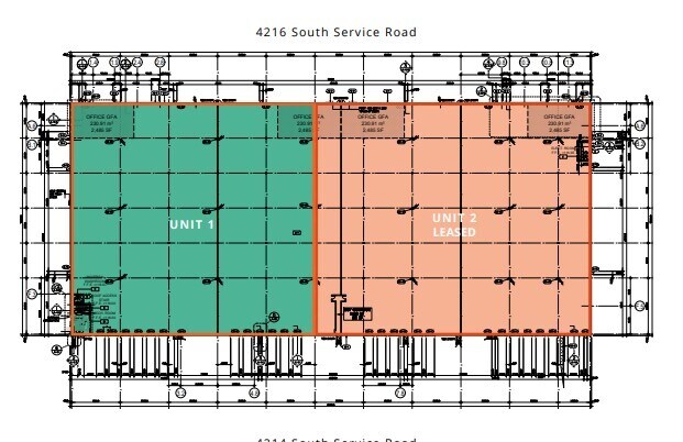 4216 S Service Rd, Burlington, ON à louer Plan d’étage- Image 1 de 1