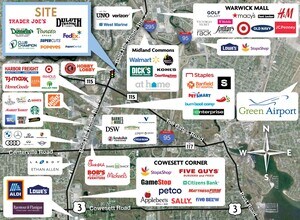 1000 Bald Hill Rd, Warwick, RI - Aérien  Vue de la carte