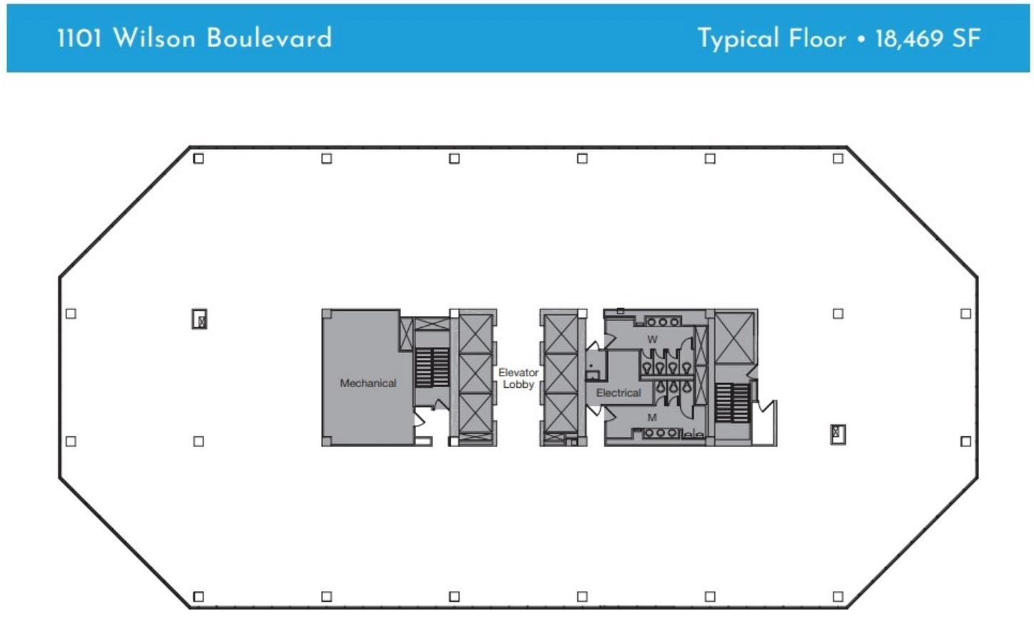 1100 Wilson Blvd, Arlington, VA for lease Floor Plan- Image 1 of 3