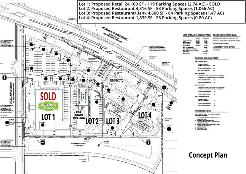 764 W Granada Blvd, Ormond Beach, FL à vendre - Plan de site - Image 2 de 5