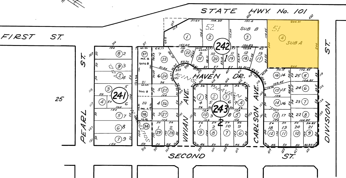430 S 1st St, King City, CA à vendre Plan cadastral- Image 1 de 2