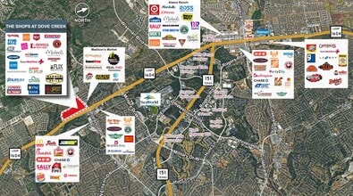 The Shops at Dove Creek, San Antonio, TX - AERIAL  map view - Image1