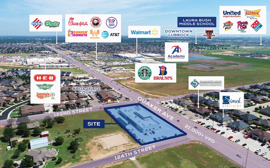 12210 Quaker Ave, Lubbock, TX à vendre - Photo du bâtiment - Image 2 de 4