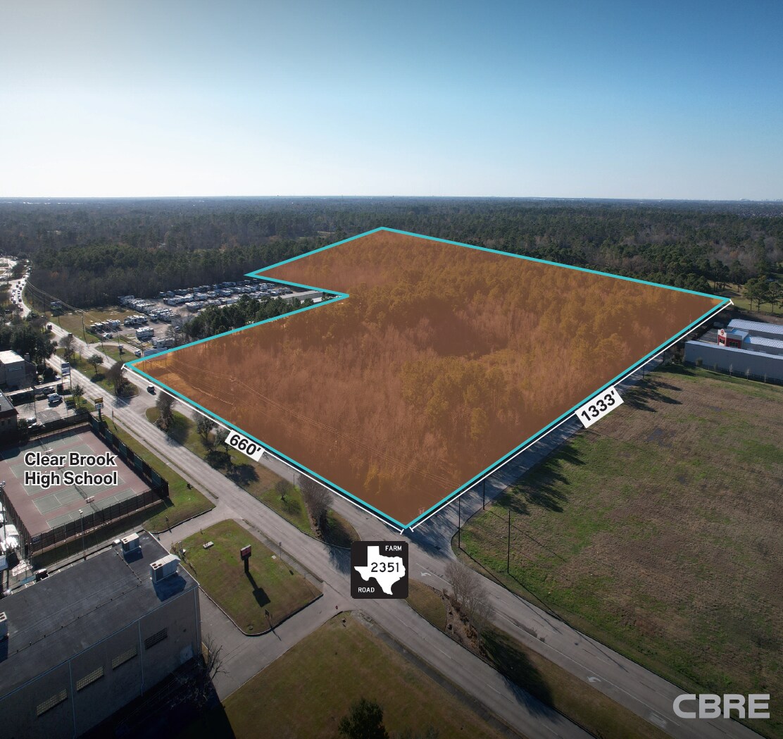 FM 2351 Rd, Friendswood, TX for sale Aerial- Image 1 of 4