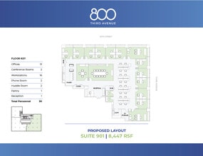 800 Third Ave, New York, NY à louer Plan d’étage- Image 1 de 5
