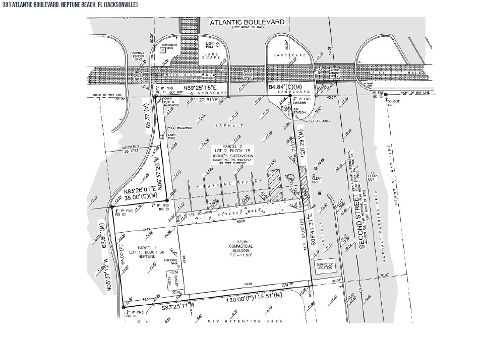 301-309 Atlantic Blvd, Neptune Beach, FL à vendre Plan cadastral- Image 1 de 1