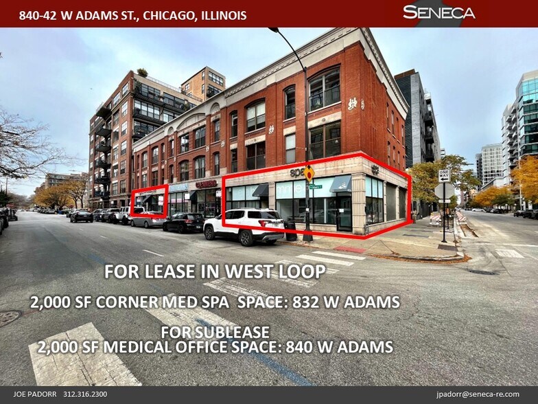 832-842 W Adams St, Chicago, IL à louer - Photo du bâtiment - Image 2 de 11
