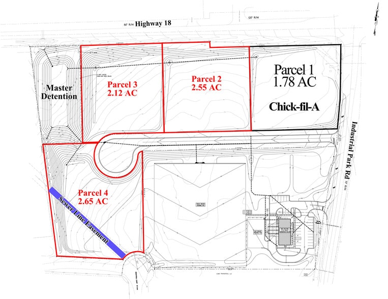 Interstate 75 & GA Hwy 18, Forsyth, GA à vendre - Plan de site - Image 2 de 3