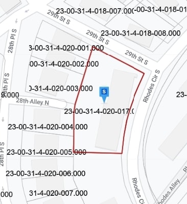 2824 Rhodes Cir S, Birmingham, AL for sale - Plat Map - Image 1 of 1