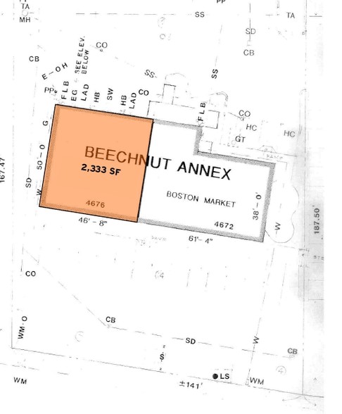 4672-4676 Beechnut St, Houston, TX à louer - Plan cadastral - Image 2 de 3