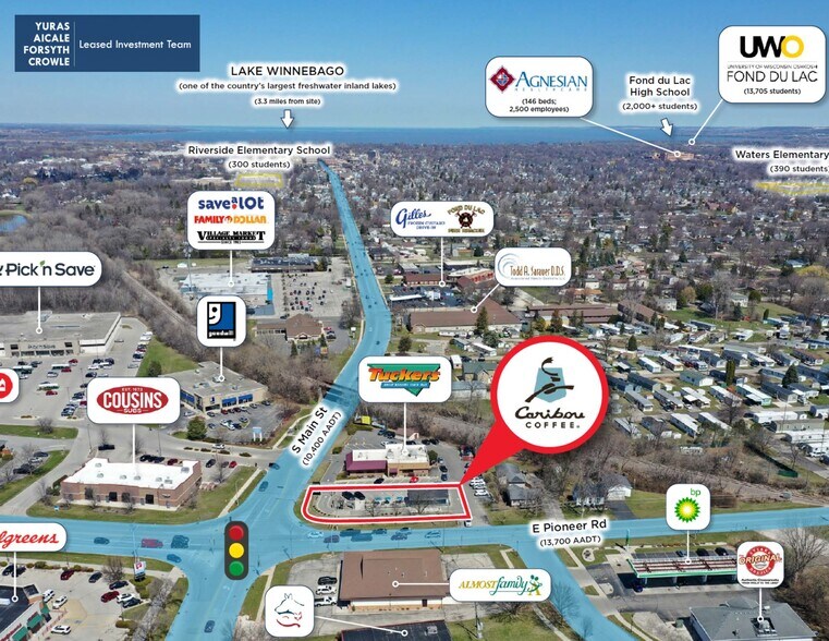 929 S Main St, Fond Du Lac, WI à vendre - Aérien - Image 2 de 6