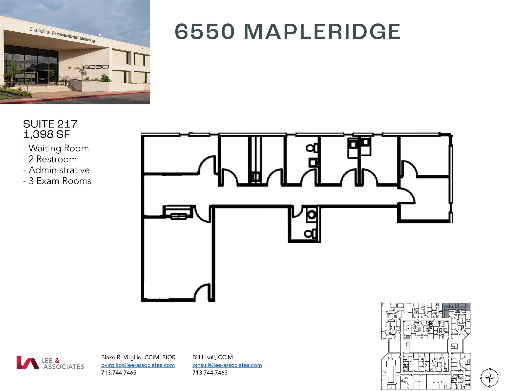 6550 Mapleridge St, Houston, TX à louer Plan d’étage- Image 1 de 1