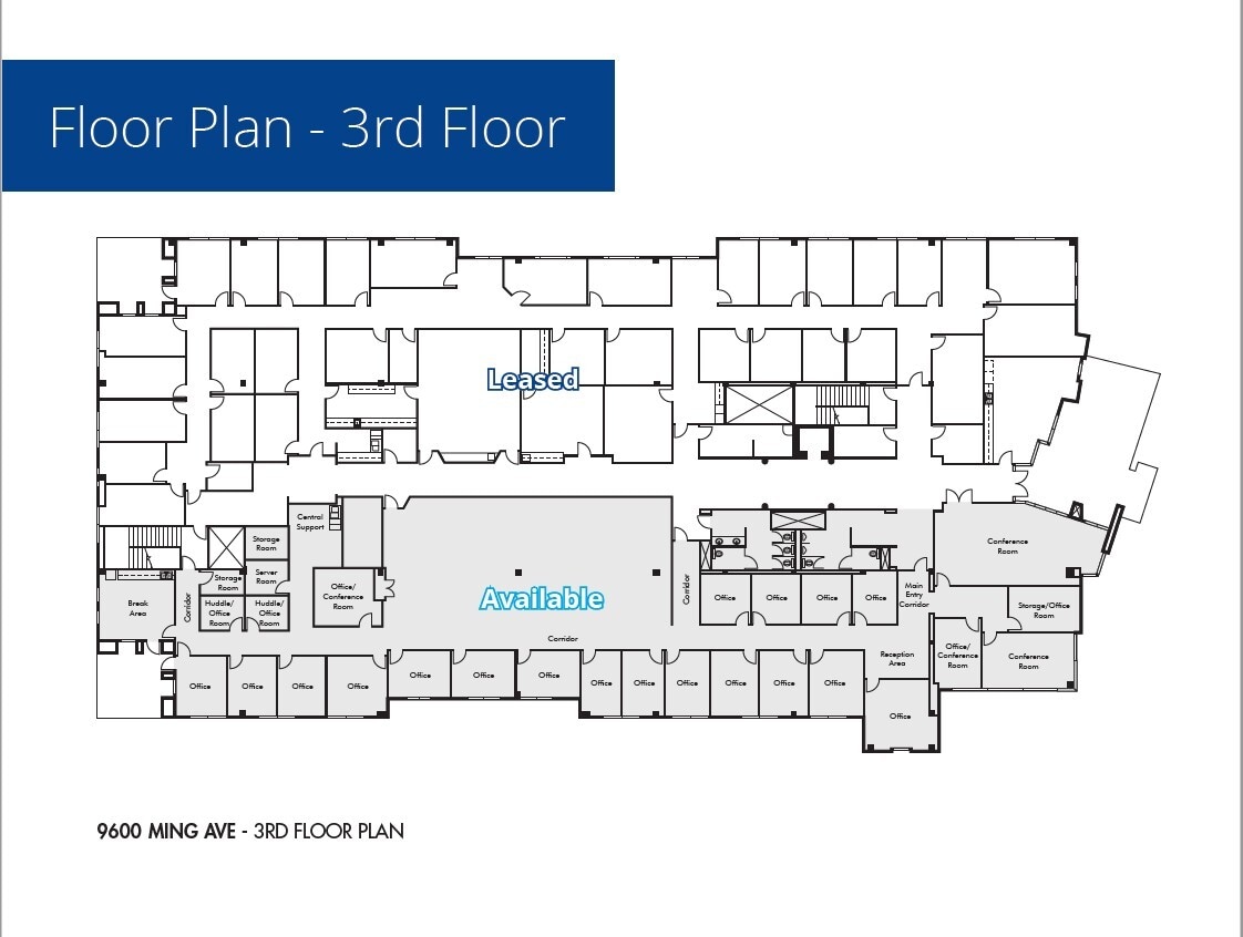 9600 Ming Ave, Bakersfield, CA à louer Plan d’étage- Image 1 de 1