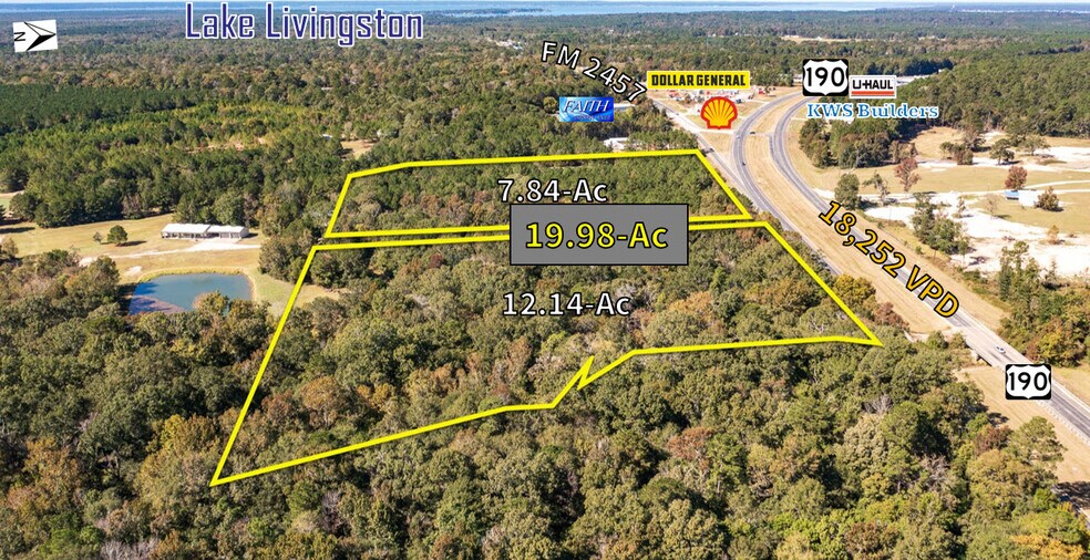 5481 US Highway 190 W, Livingston, TX à vendre - Photo du bâtiment - Image 2 de 9
