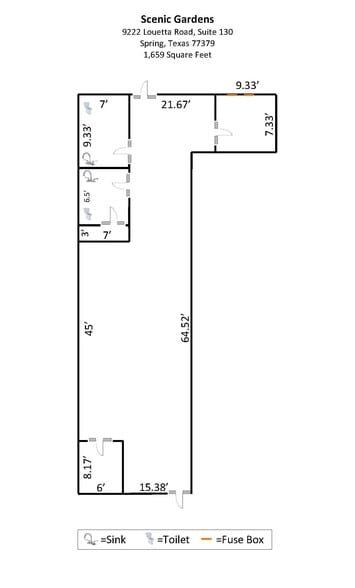 9222 Louetta Rd, Spring, TX for lease - Floor Plan - Image 3 of 4