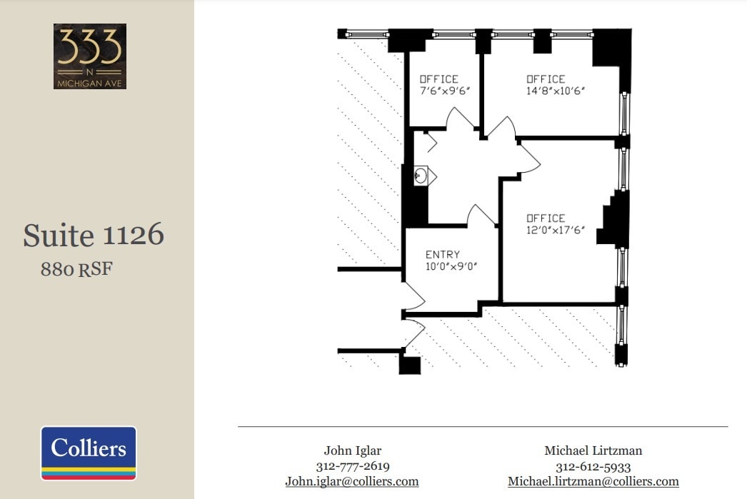 333 N Michigan Ave, Chicago, IL for lease Floor Plan- Image 1 of 1