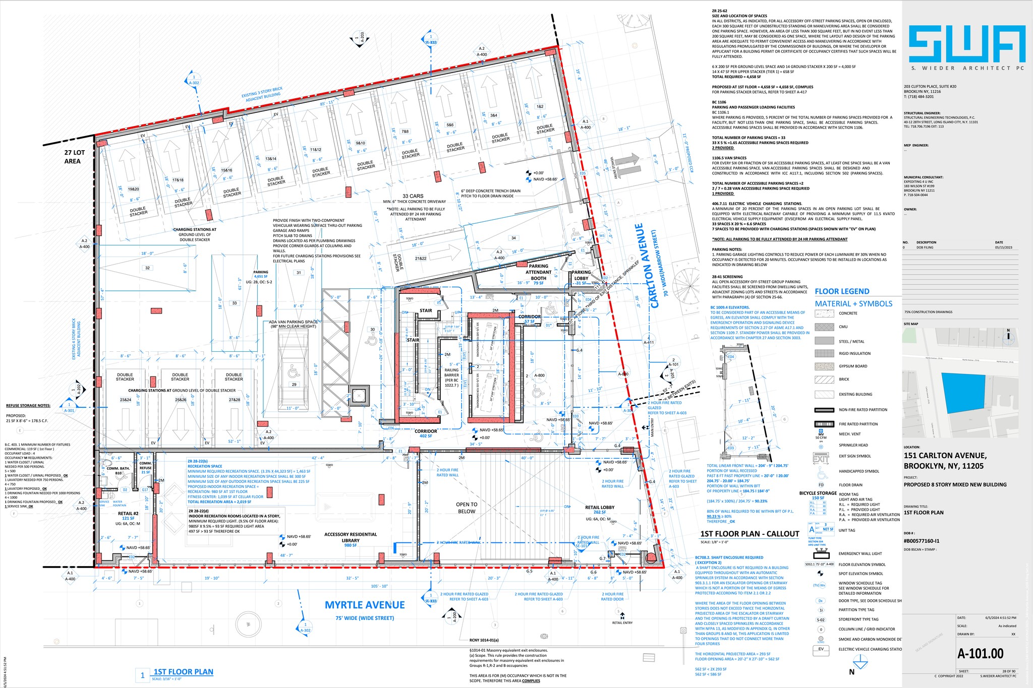 340 Myrtle Ave, Brooklyn, NY à louer Plan de site- Image 1 de 1