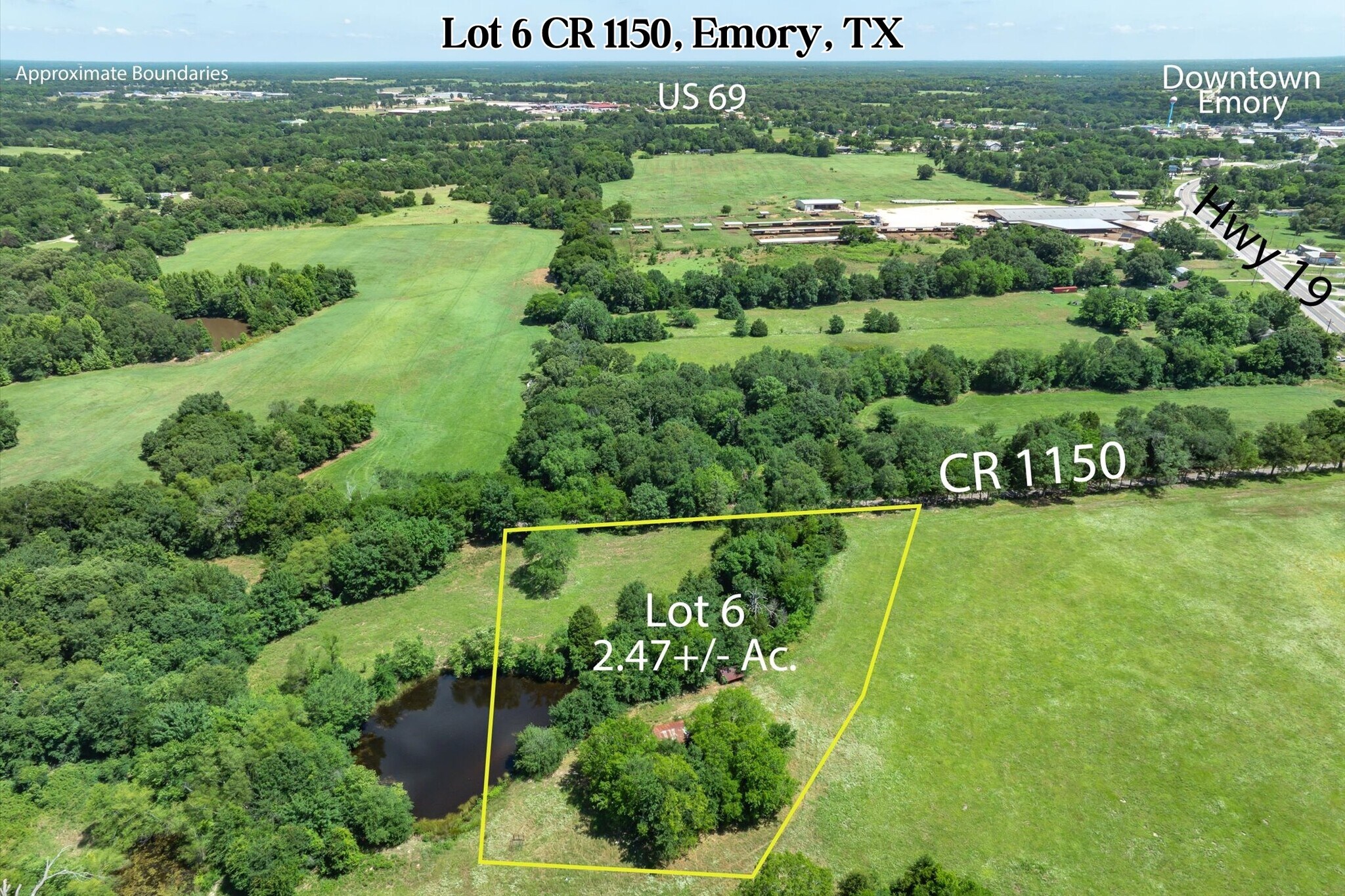 Lot 6 RS CR 1150, Emory, TX for sale Primary Photo- Image 1 of 25