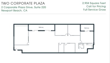 2 Corporate Plaza Dr, Newport Beach, CA for lease Floor Plan- Image 1 of 1