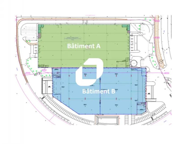 Bureau dans Saint-Quentin-Fallavier à louer - Plan de site - Image 2 de 3